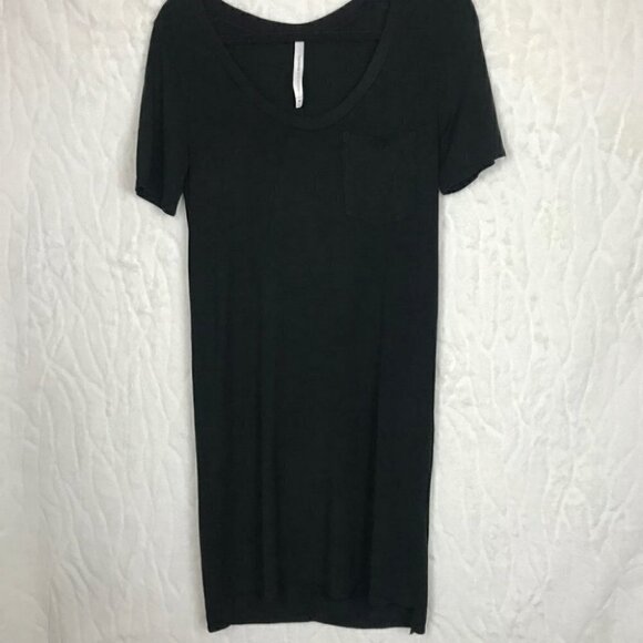 ARITZIA The Group by Babaton Sotomayor Black TShirt Dress Pocket Size XXS - Picture 3 of 7